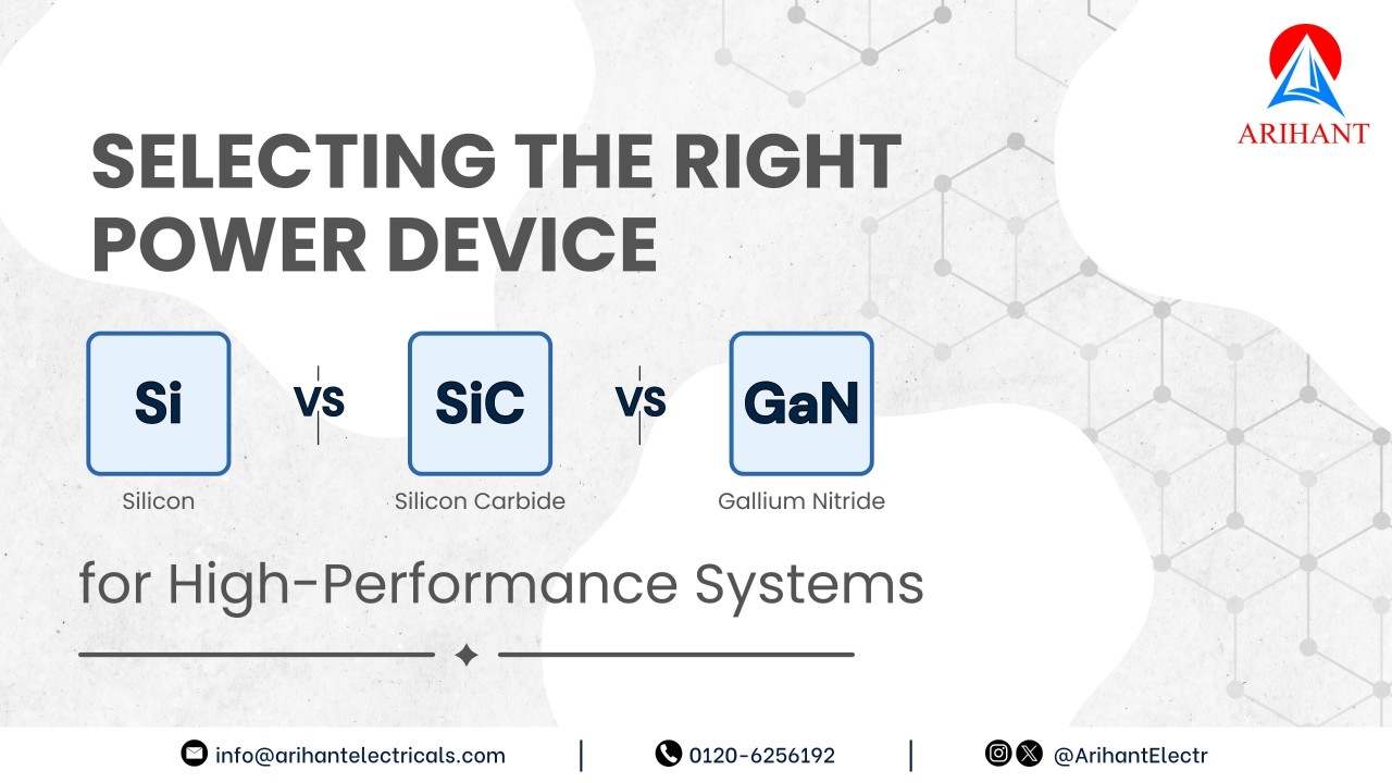 Selecting the Right Power Device: Silicon vs SiC vs GaN for High-Performance Systems